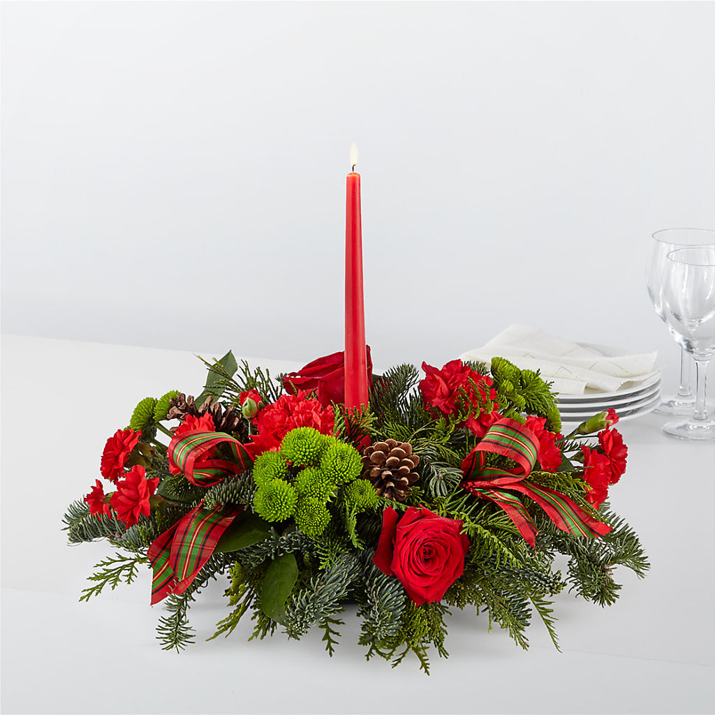 By the Candlelight Centerpiece – MELINDA MCCOY'S FLOWERS, Long Beach CA