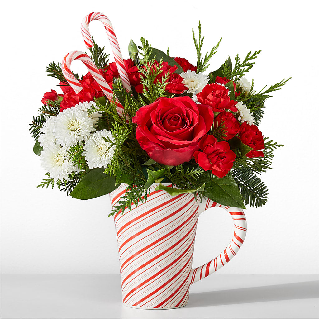 Peppermint Swirl Mug – MELINDA MCCOY'S FLOWERS, Long Beach CA
