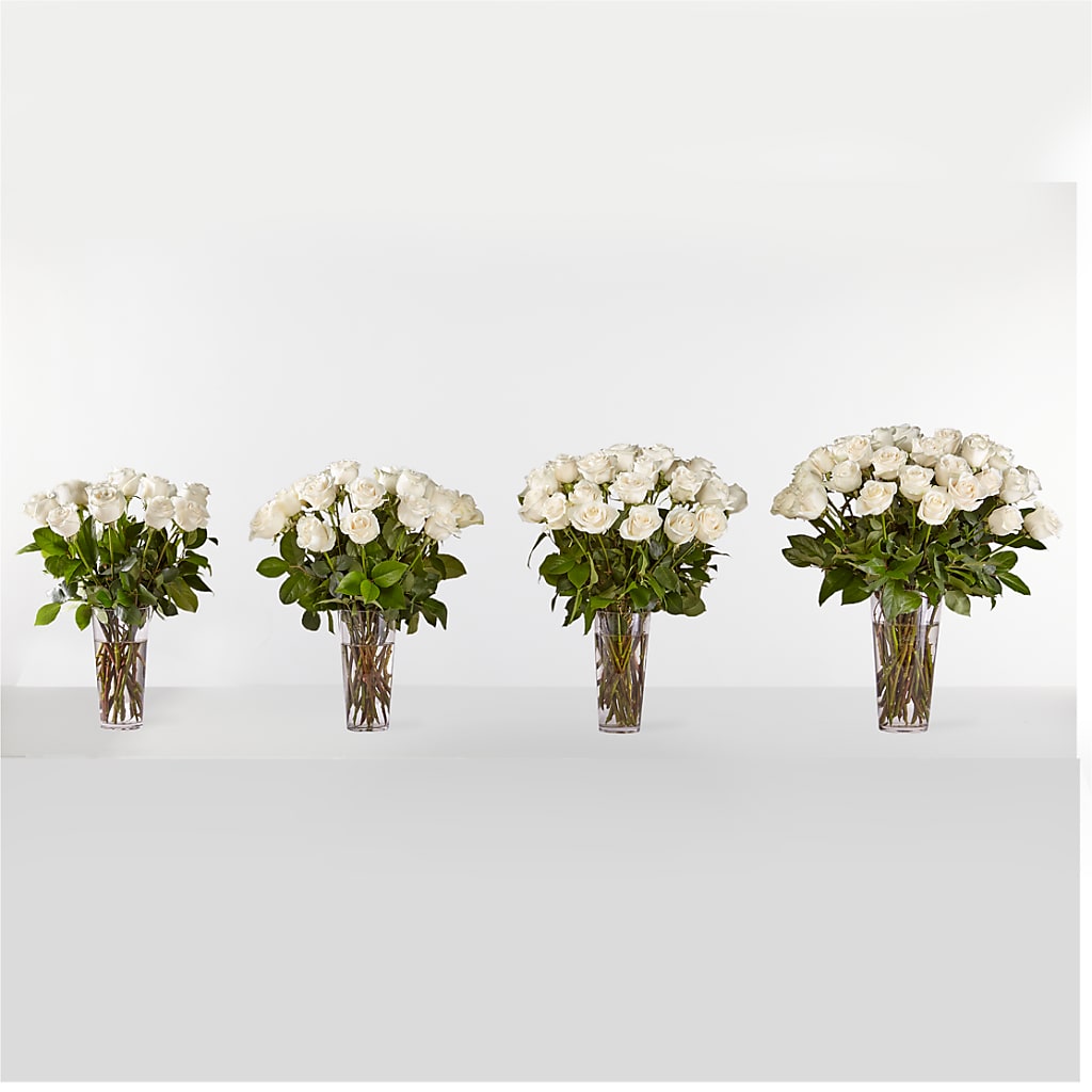 Long Stem White Rose Bouquet – MELINDA MCCOY'S FLOWERS, Long Beach CA