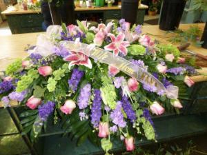 casket piecs – MELINDA MCCOY'S FLOWERS, Long Beach CA
