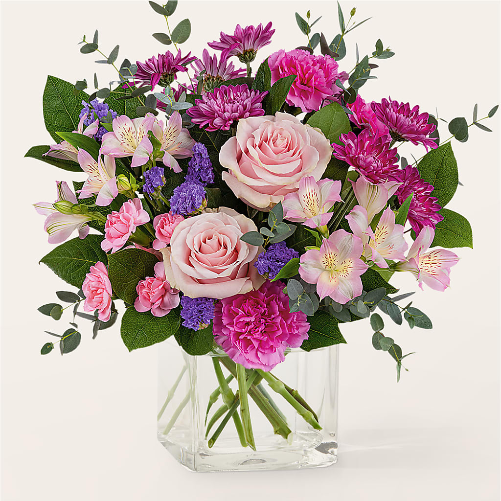 Rosy Radiance Bouquet – MELINDA MCCOY'S FLOWERS, Long Beach CA