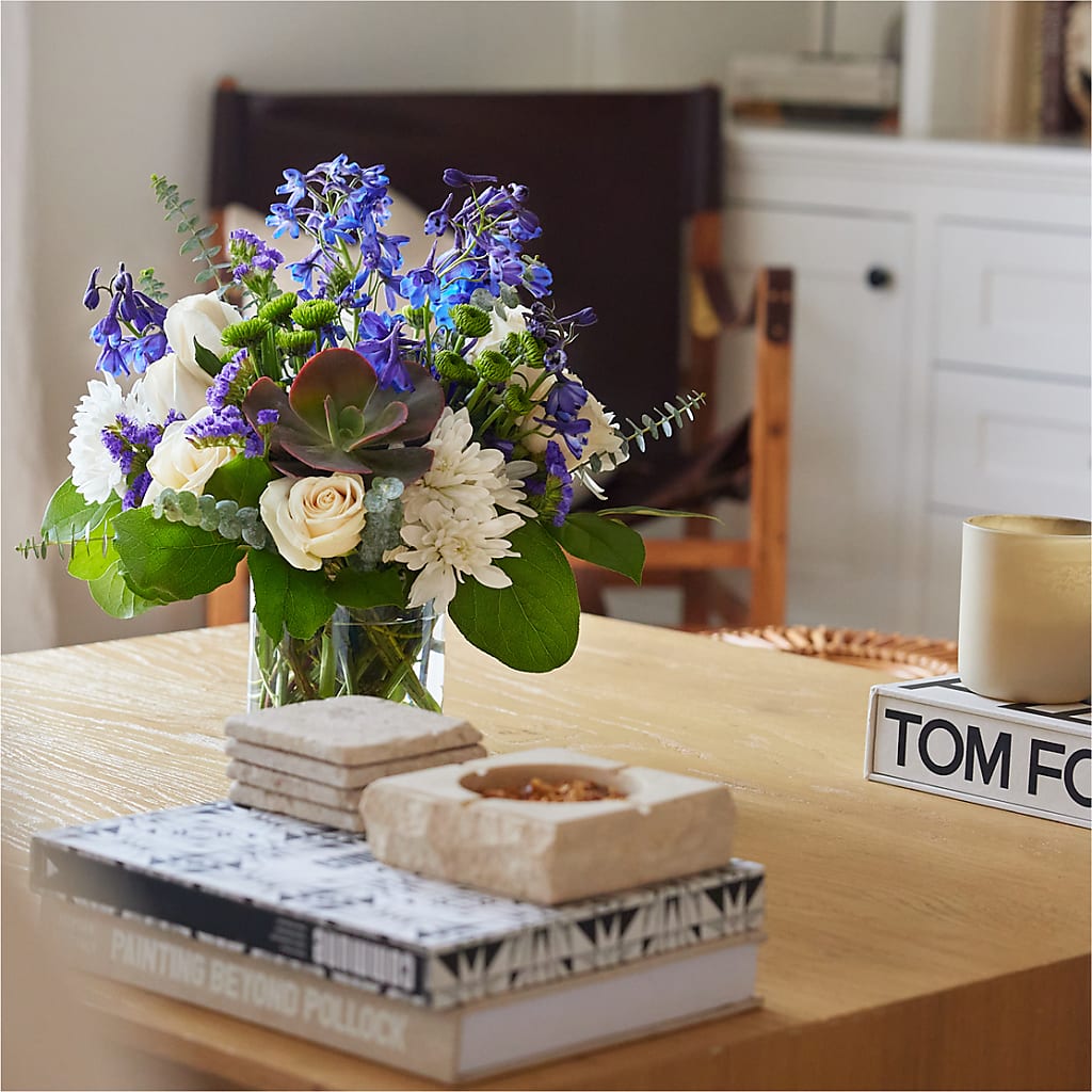 Cerulean Waves Bouquet – MELINDA MCCOY'S FLOWERS, Long Beach CA