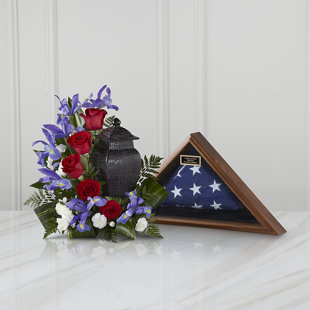 Patriotic Tribute Arrangement – MELINDA MCCOY'S FLOWERS, Long Beach CA