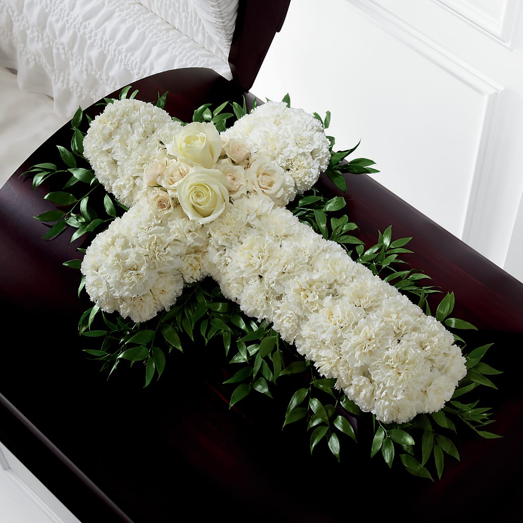 Peaceful Memories Casket Spray (Standard) – MELINDA MCCOY'S FLOWERS, Long Beach CA