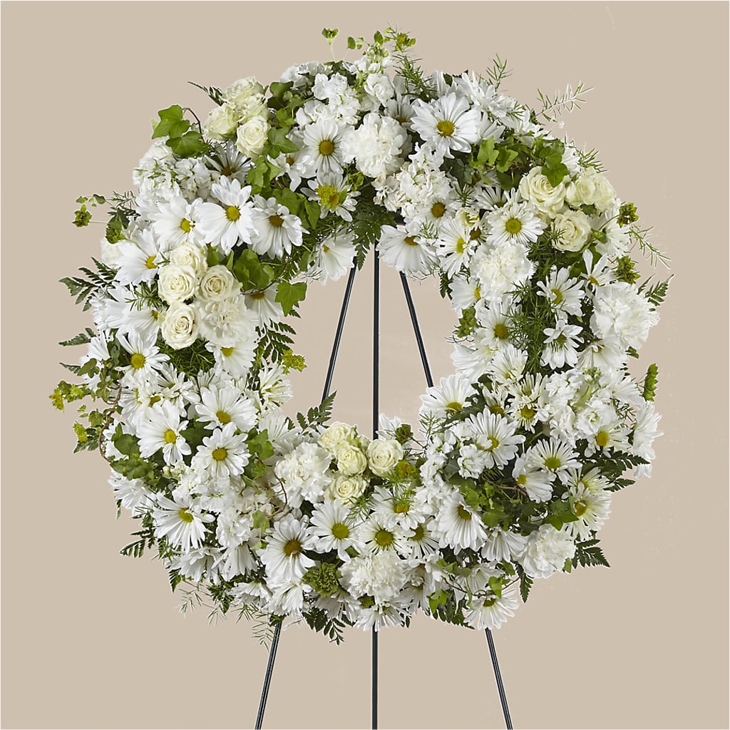 Faithful Wishes Wreath – MELINDA MCCOY'S FLOWERS, Long Beach CA
