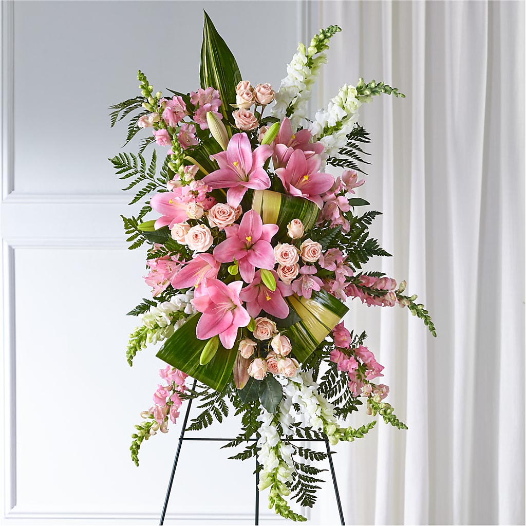 Elegant Embrace Standing Spray – MELINDA MCCOY'S FLOWERS, Long Beach CA