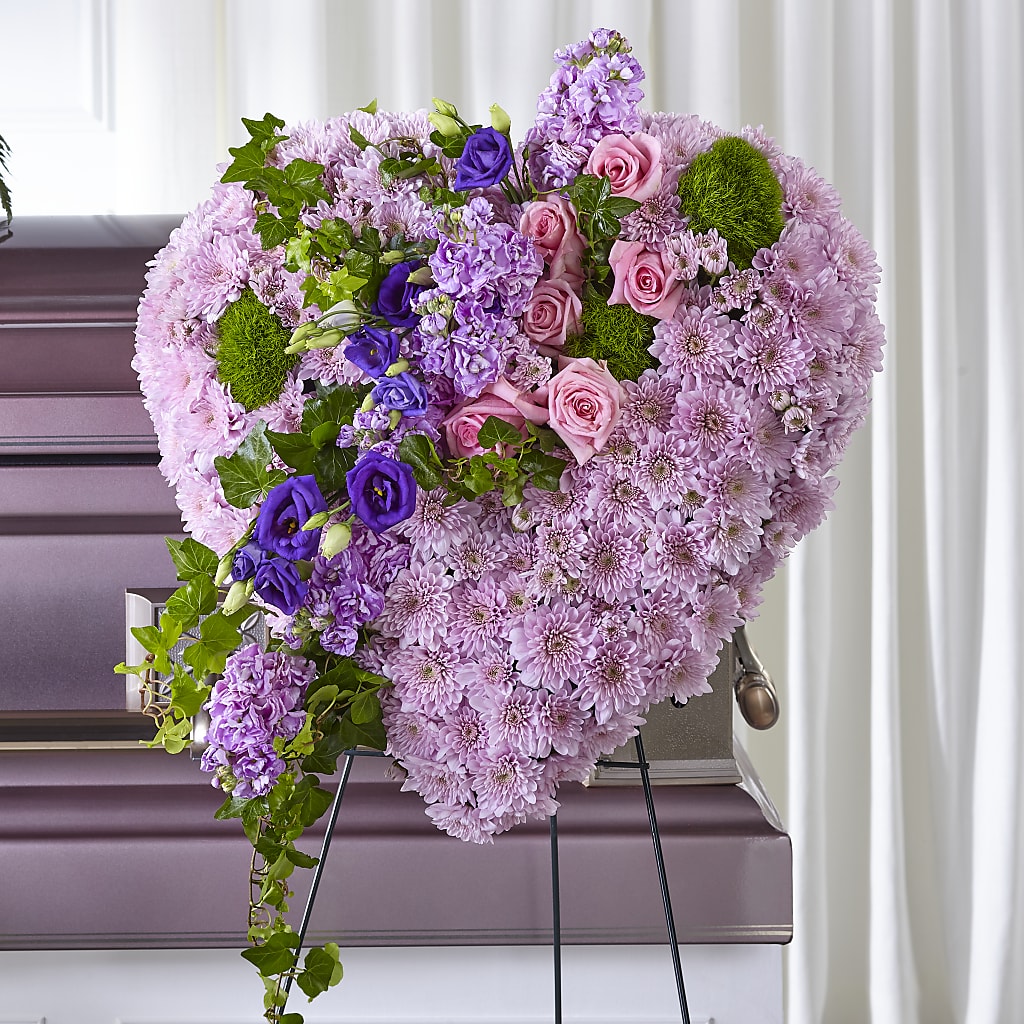 Treasured Love Standing Heart – MELINDA MCCOY'S FLOWERS, Long Beach CA