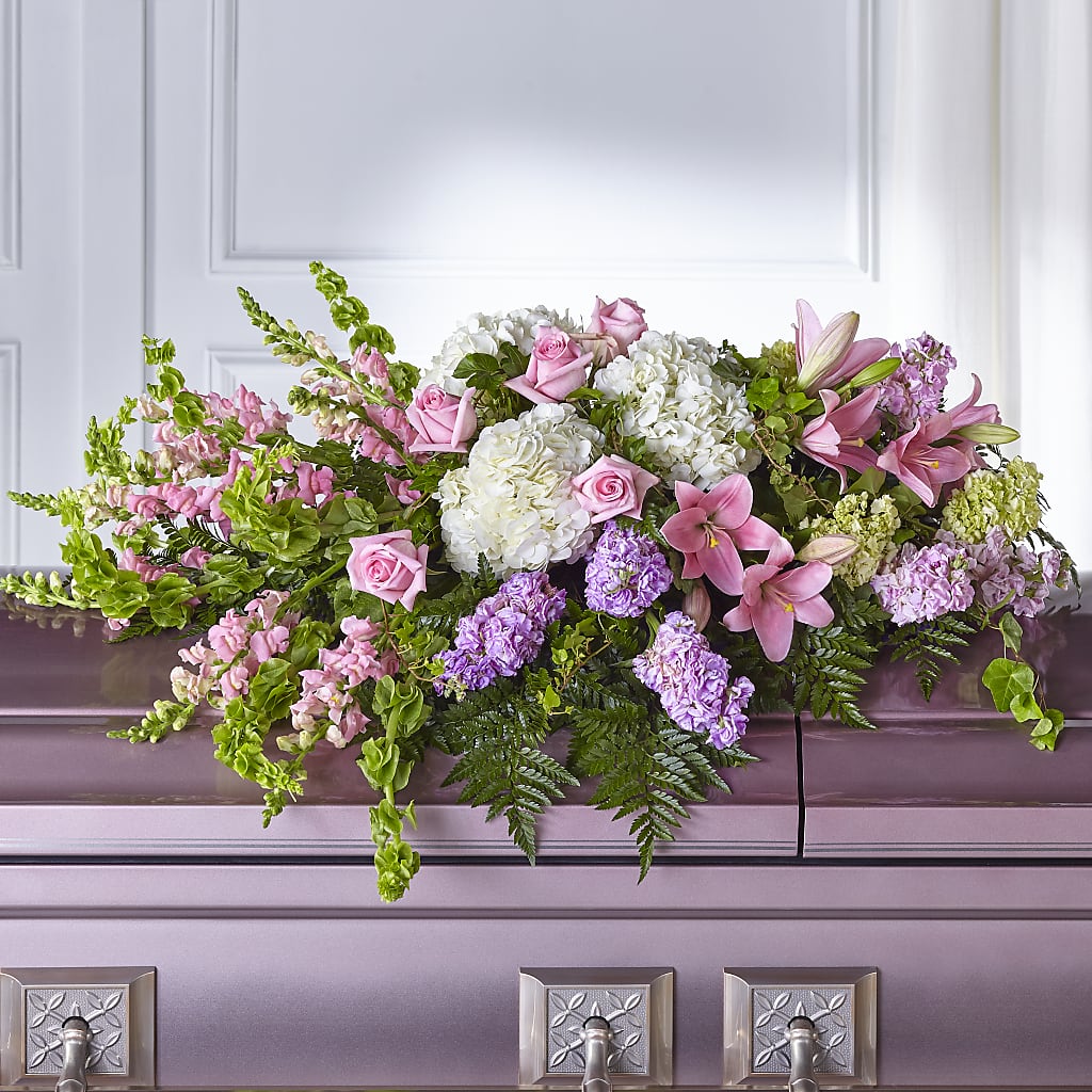 Life's Gratitude Casket Spray – MELINDA MCCOY'S FLOWERS, Long Beach CA