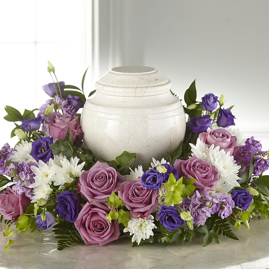 Blooming Sympathy Cremation Adornment – MELINDA MCCOY'S FLOWERS, Long Beach CA