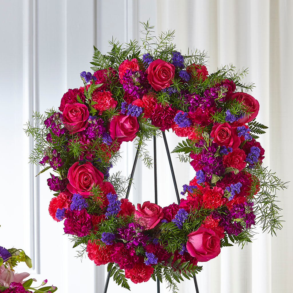 Calming Colors Wreath – MELINDA MCCOY'S FLOWERS, Long Beach CA