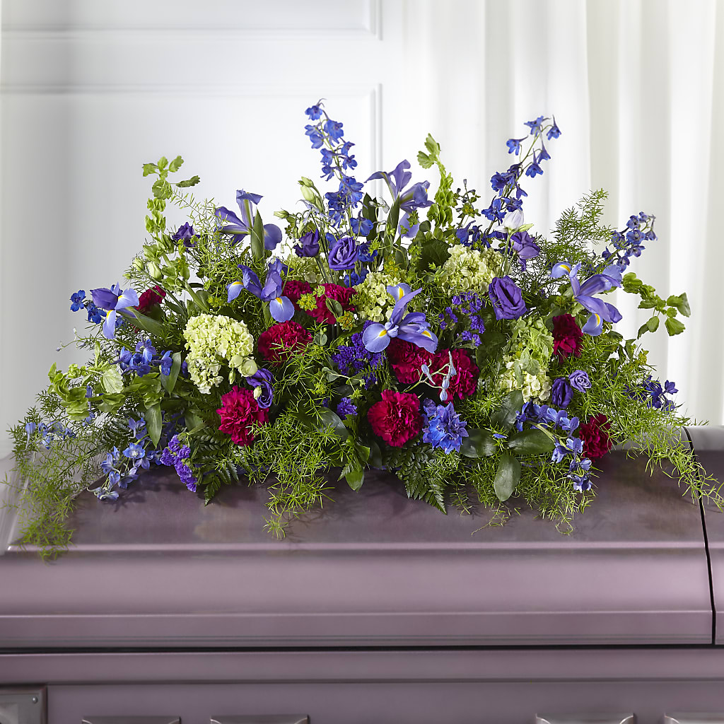 Always Treasured Casket Spray – MELINDA MCCOY'S FLOWERS, Long Beach CA