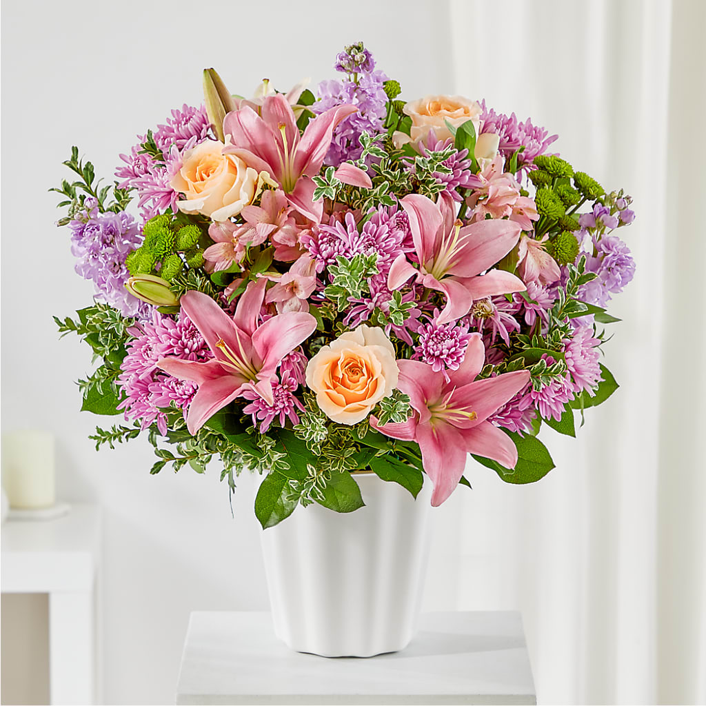 Supportive Embrace Tabletop Basket – MELINDA MCCOY'S FLOWERS, Long Beach CA