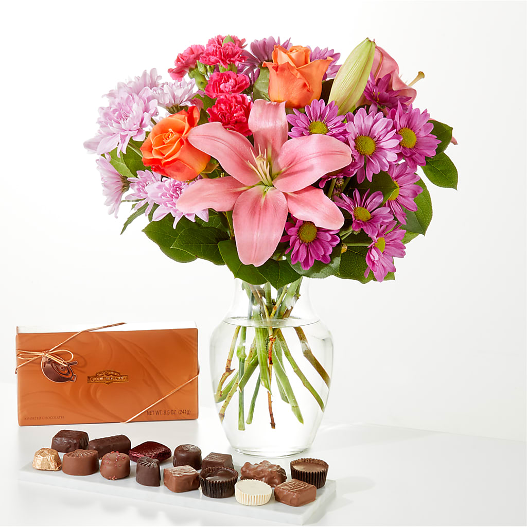 One and Only Bouquet and Chocolate Bundle – MELINDA MCCOY'S FLOWERS, Long Beach CA
