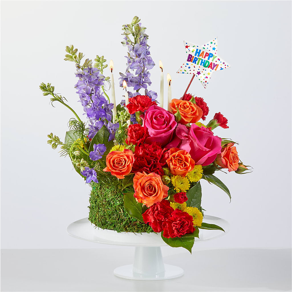 Best Year Yet Floral Cake – MELINDA MCCOY'S FLOWERS, Long Beach CA