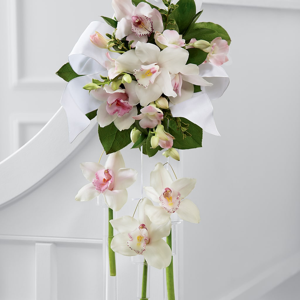 Perfect Entrance Pew Arrangement – MELINDA MCCOY'S FLOWERS, Long Beach CA
