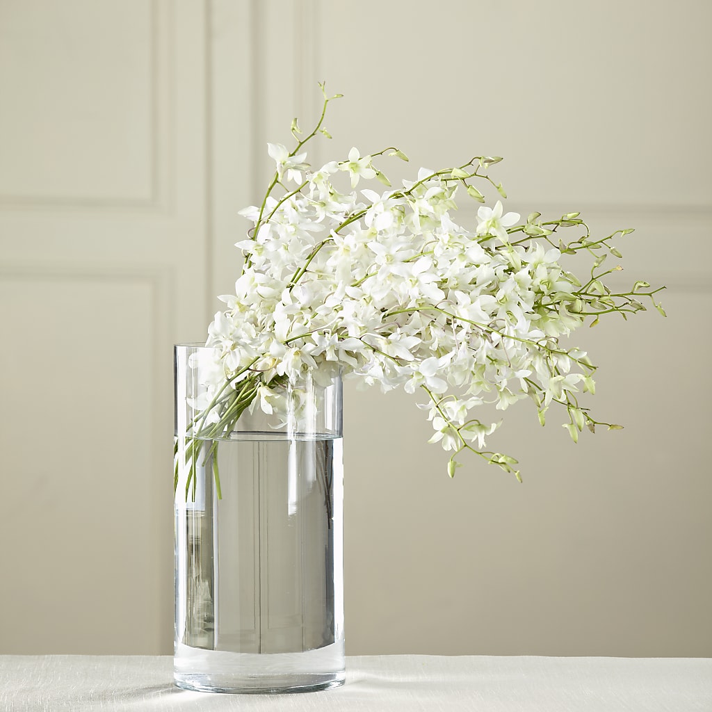 White Dendrobium Bouquet – MELINDA MCCOY'S FLOWERS, Long Beach CA
