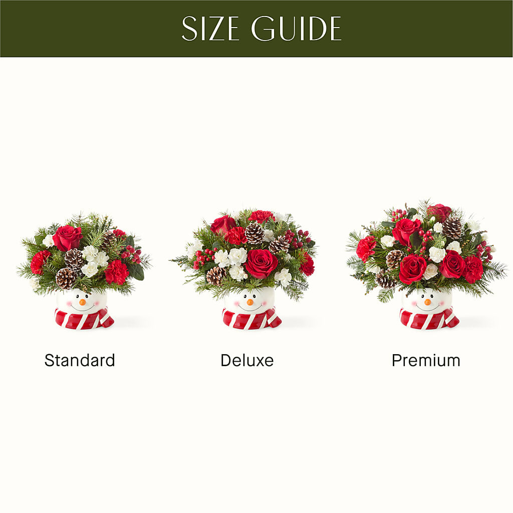 Jolly Snowman Bouquet – MELINDA MCCOY'S FLOWERS, Long Beach CA