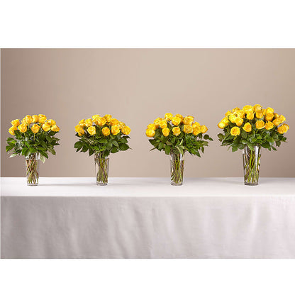 Long Stem Yellow Rose Bouquet – MELINDA MCCOY'S FLOWERS, Long Beach CA
