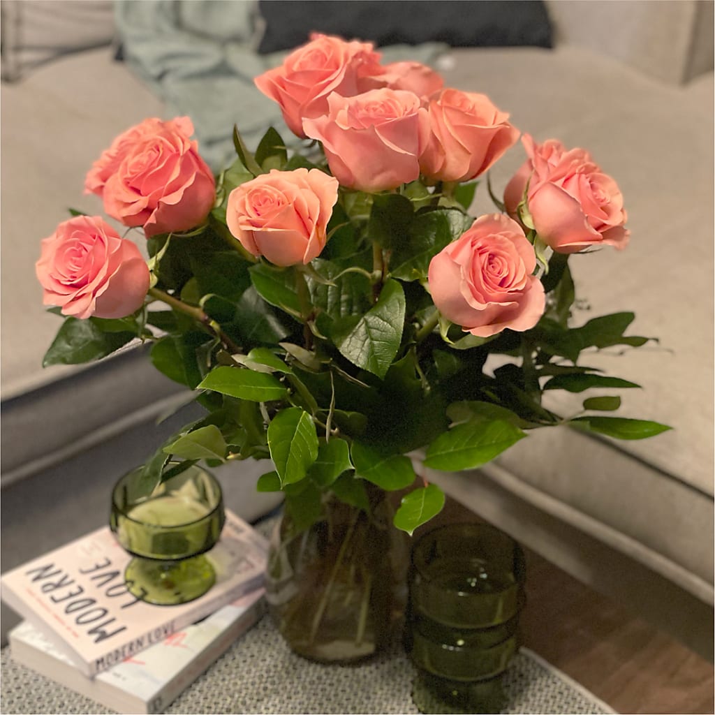 Long Stem Pink Rose Bouquet – MELINDA MCCOY'S FLOWERS, Long Beach CA