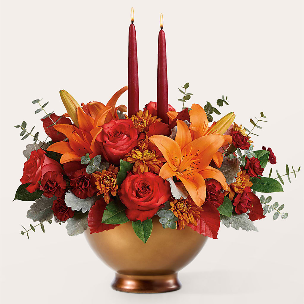 Fruits of Fall Centerpiece – MELINDA MCCOY'S FLOWERS, Long Beach CA