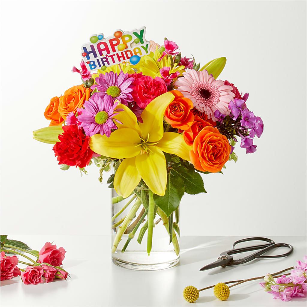 Cue the Confetti - A Florist Original – MELINDA MCCOY'S FLOWERS, Long Beach CA