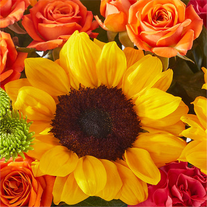 Sun-drenched Blooms Box Bouquet – MELINDA MCCOY'S FLOWERS, Long Beach CA