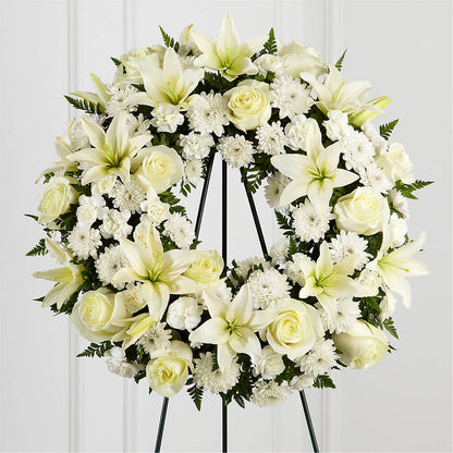 Treasured Tribute Wreath – MELINDA MCCOY'S FLOWERS, Long Beach CA