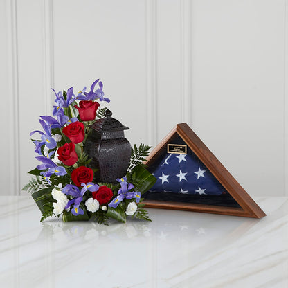 Patriotic Tribute Arrangement – MELINDA MCCOY'S FLOWERS, Long Beach CA