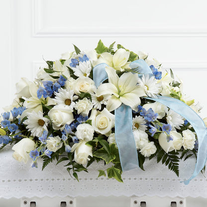 Tender Treasure Casket Spray – MELINDA MCCOY'S FLOWERS, Long Beach CA