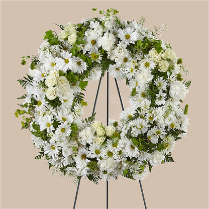 Faithful Wishes Wreath – MELINDA MCCOY'S FLOWERS, Long Beach CA