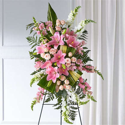 Elegant Embrace Standing Spray – MELINDA MCCOY'S FLOWERS, Long Beach CA
