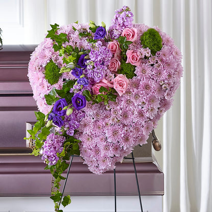 Treasured Love Standing Heart – MELINDA MCCOY'S FLOWERS, Long Beach CA