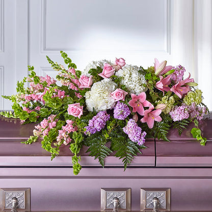 Life's Gratitude Casket Spray – MELINDA MCCOY'S FLOWERS, Long Beach CA