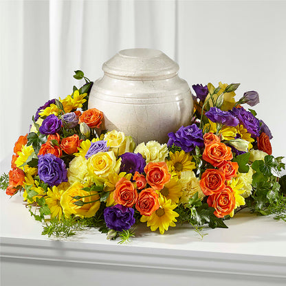 Blossoms of Remembrance Cremation Adornment – MELINDA MCCOY'S FLOWERS, Long Beach CA