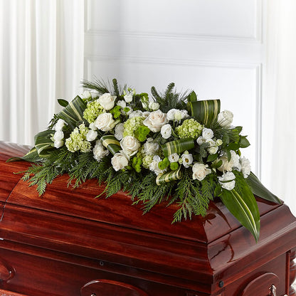 Hopeful Gesture Casket Spray – MELINDA MCCOY'S FLOWERS, Long Beach CA