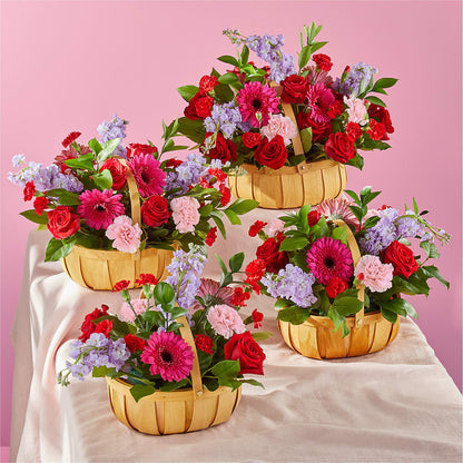 Pink Picnic Basket – MELINDA MCCOY'S FLOWERS, Long Beach CA
