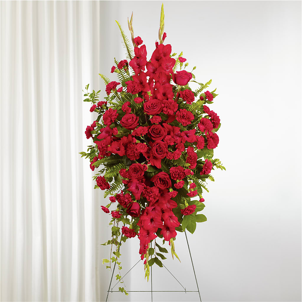 From the Heart Standing Spray – MELINDA MCCOY'S FLOWERS, Long Beach CA