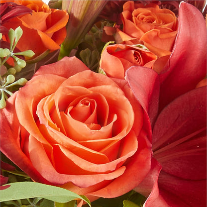 Crimson Leaves Bouquet – MELINDA MCCOY'S FLOWERS, Long Beach CA