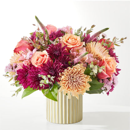 Berry Cobbler Bouquet with Ivory Vase – MELINDA MCCOY'S FLOWERS, Long Beach CA