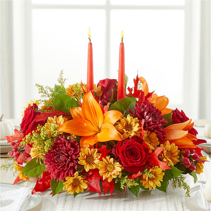 Autumn's Embrace Centerpiece – MELINDA MCCOY'S FLOWERS, Long Beach CA