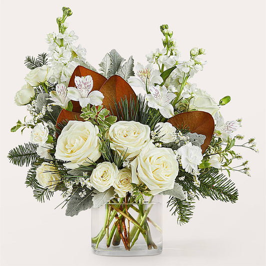 Fresh Snowfall Bouquet – MELINDA MCCOY'S FLOWERS, Long Beach CA