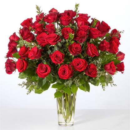 Forever Yours Fifty Stem Red Rose Bouquet – MELINDA MCCOY'S FLOWERS, Long Beach CA