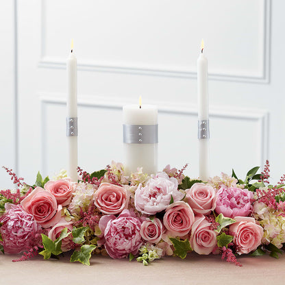 Worldwide Romance Unity Candle Arrangement – MELINDA MCCOY'S FLOWERS, Long Beach CA