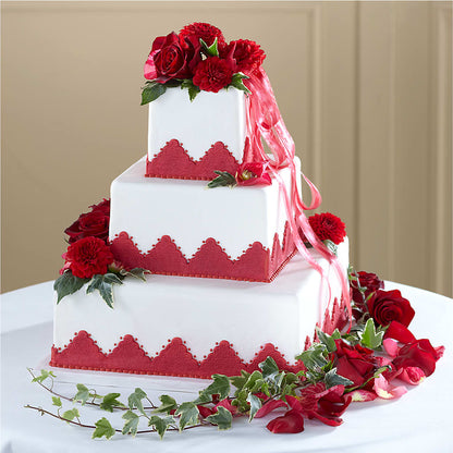 Forever Happiness Cake Decor – MELINDA MCCOY'S FLOWERS, Long Beach CA