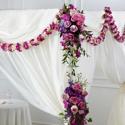 Color & Light Chuppah Decor – MELINDA MCCOY'S FLOWERS, Long Beach CA