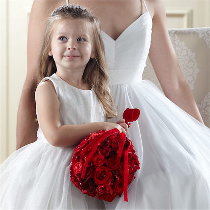 Pure at Heart Flower Girl Arrangement – MELINDA MCCOY'S FLOWERS, Long Beach CA